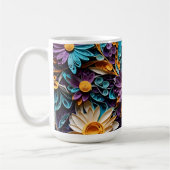 フローラシンフォニー：紙アート コーヒーマグカップ (左)