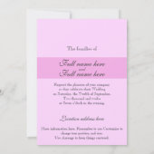 フローラシンプルの招待。フォーマル.. 招待状 (裏面)