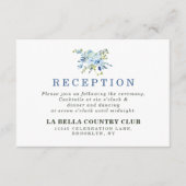 フローラシンプルウェディングレセプション エンクロージャーカード (正面)