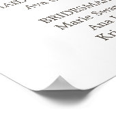 フローラシンプルウォーターカラーブーケ結婚式 プログラム ポスター (角)