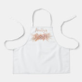フローラシンプルキッズスクールの名前を追加 エプロン (正面)