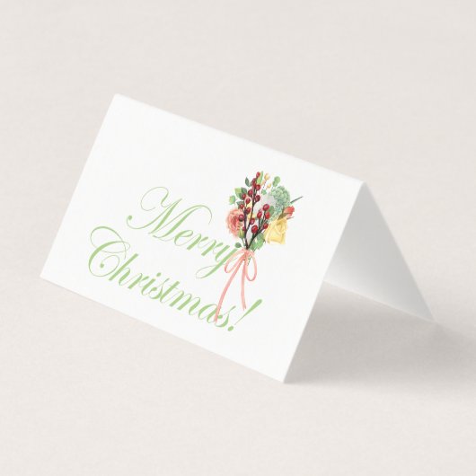 フローラシンプルクリスマスリースjoyスクリプト写真 (裏面)