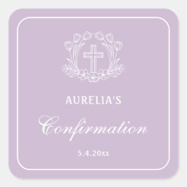 フローラシンプルクロスの薄紫確認 スクエアシール