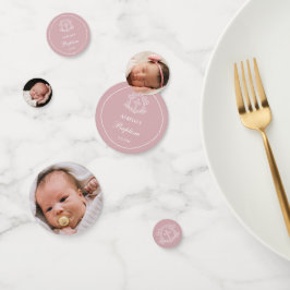 フローラシンプルクロスオンピンクバプティステーブル コンフェッティ