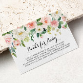 フローラシンプルグリーンベイビーシャワー予約リクエスト エンクロージャーカード