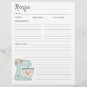 フローラシンプルケーキベーカリーレシピカードフライヤー チラシ (裏面)