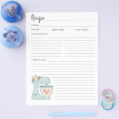 フローラシンプルケーキベーカリーレシピカードフライヤー チラシ (シングル)