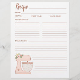 フローラシンプルケーキベーカリーレシピカードフライヤー チラシ