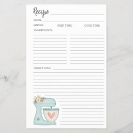 フローラシンプルケーキベーカリーレシピカードフライヤー チラシ