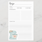 フローラシンプルケーキベーカリーレシピカードフライヤー チラシ (裏面)