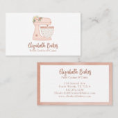 フローラシンプルケーキベーカリー名刺 名刺 (正面/裏面)