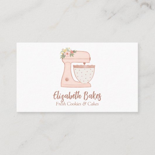 フローラシンプルケーキベーカリー名刺 名刺 (正面)