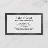 フローラシンプルケーキベーカリー名刺 名刺 (裏面)