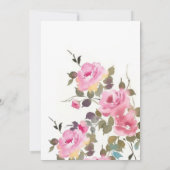 フローラシンプルサプライズ誕生日パーティー 招待状 (裏面)