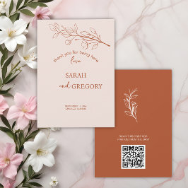 フローラシンプルサンキューカード サンキューカード