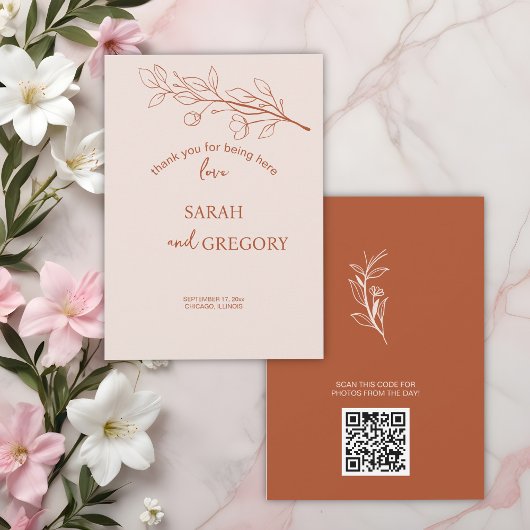 フローラシンプルサンキューカード サンキューカード