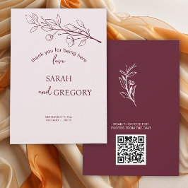 フローラシンプルサンキューカード サンキューカード