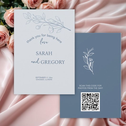 フローラシンプルサンキューカード サンキューカード