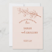 フローラシンプルサンキューカード サンキューカード (正面)