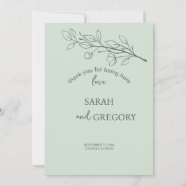 フローラシンプルサンキューカード サンキューカード