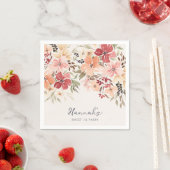 フローラシンプルスウィート16誕生日 スタンダードカクテルナプキン (インサイチュ)