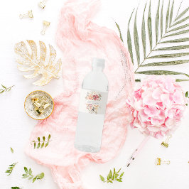 フローラシンプルスウィート16誕生日 ペットボトルラベル