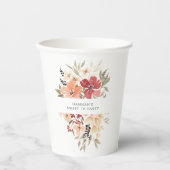 フローラシンプルスウィート16誕生日 紙コップ (正面)