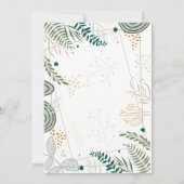 フローラシンプルツーフォトホリデーカード サンキューカード (裏面)