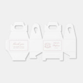 フローラシンプルピンククロスバプテスマ フェイバーボックス (折り畳みなし)