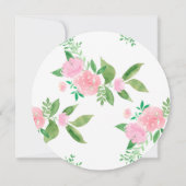 フローラシンプルブライダルシャワー招待 案内状 (裏面)