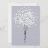 フローラシンプルブーケブライダルシャワー招待 招待状 (裏面)