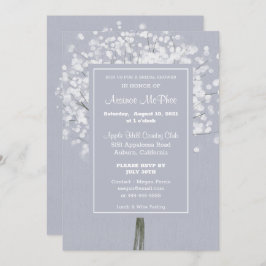 フローラシンプルブーケブライダルシャワー招待 招待状