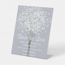 フローラシンプルブーケ結婚のポスター台座標識