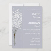 フローラシンプルブーケ結婚式招待状 招待状 (正面)