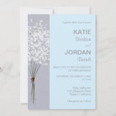 フローラシンプルブーケ結婚式招待状 招待状 (正面)