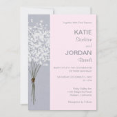 フローラシンプルブーケ結婚式招待状 招待状 (正面)