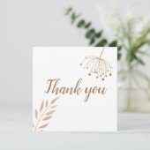 フローラシンプルボタニクエゴールドフォイル結婚ズサンキューユー (スタンド正面)