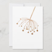 フローラシンプルボタニクエゴールドフォイル結婚ズ 招待状 (裏面)