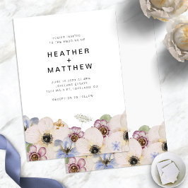 フローラシンプルボホ結婚ス 招待状