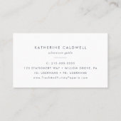 フローラシンプルマウンテンビジネスカード 名刺 (裏面)