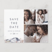 フローラシンプルマウンテン3写真の保存日付 インビテーションポストカード (正面)