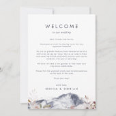 フローラシンプルメニューのウェルカムレター&旅程 (正面)