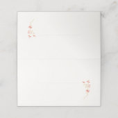 フローラシンプルワイルドフラワーアイボリー結婚ズエスコート プレイスカード (外部開封)