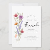 フローラシンプルワイルドフラワーマザーズデイブランチ 招待状 (正面)