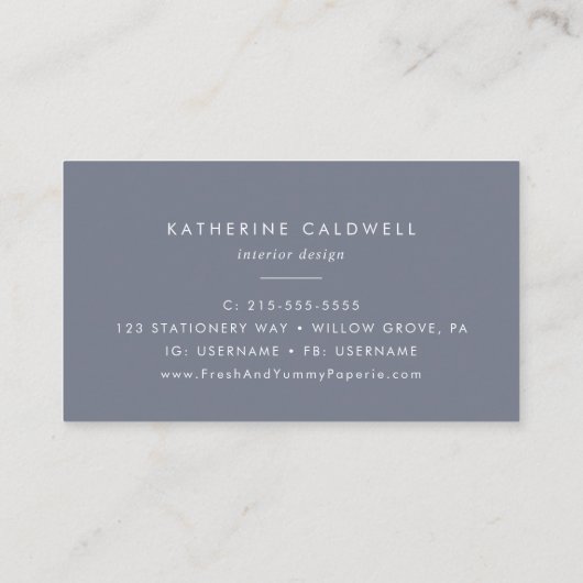 フローラシンプル名刺 名刺 (裏面)