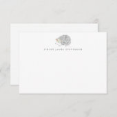 フローラシンプル山嵐パーソナライズされた文具 サンキューカード (正面/裏面)