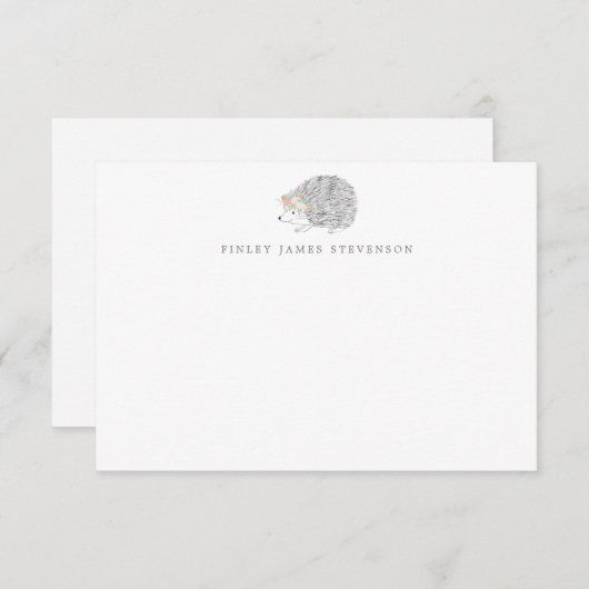 フローラシンプル山嵐パーソナライズされた文具 サンキューカード (正面/裏面)