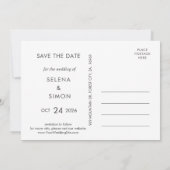 フローラシンプル山水平 セーブザデート (裏面)