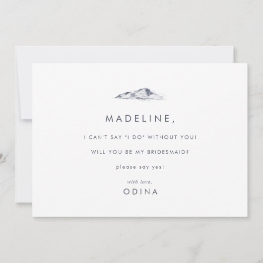 フローラシンプル山花嫁付きカード 招待状 (裏面)