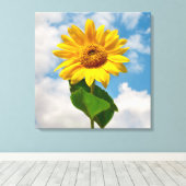 フローラシンプル植物写真 キャンバスプリント (インサイチュ (ウッドフロア))